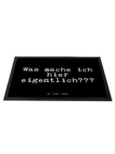 Коврик для ног Mr. & Mrs. Panda, черный