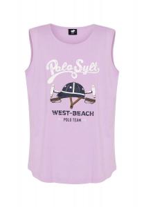 Топ в спортивном стиле-поло POLO SYLT, цвет 15-3412 Orchid Bouqu