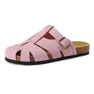 Lan Miao Женские тапочки с закрытым носком из ЭВА розовые, цвет Pink