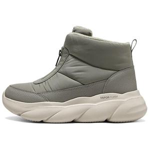 Женские зимние ботинки Skechers Vapor Foam стеганые с передней молнией, серый