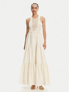 Летнее платье стандартный крой WA5386 MA44M Liu Jo, экрю