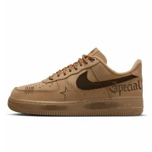 Air Force 1 устойчивые к истиранию низкие скейтборд кроссовки Unisex Wheat Nike, Wheat Dirty