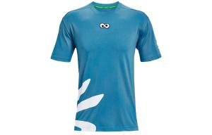Under Armour Футболка Curry X Sesame Street с длинным рукавом, мужская, цвет Radiation Blue
