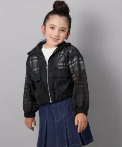 Прозрачная клетчатая куртка Avv, цвет Black