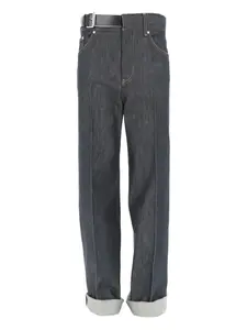 Джинсы с поясом Stella Mccartney, синий