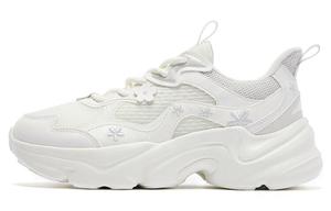 Обувь для повседневной носки, женская, низкая, белая/бежевая Qiaodan