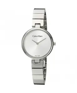 Серебряные кварцевые часы – стильно и долговечно. Calvin Klein, серый