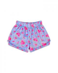 Детские плюшевые шорты с цветочным принтом - для малышей и детей постарше Iscream, мультиколор