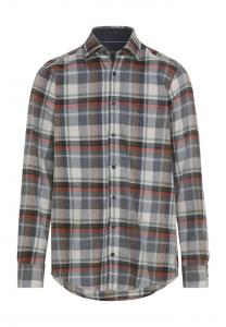 Повседневная рубашка удобного кроя с воротником на пуговицах Casamoda, зеленый