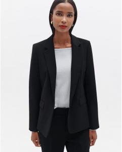 Женский пиджак приталенного кроя со строгим воротником Caroll, черный