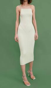 Платье Rivoli с открытой спиной миди в белом цвете ANNA OCTOBER