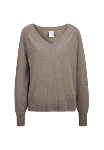 Свитер с V-образным вырезом и кашемиром Madeleine, цвет cappuccino