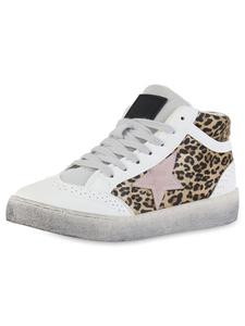 Высокие кроссовки VAN HILL, цвет weiss leopard