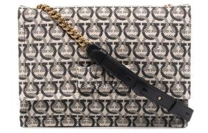 Ferragamo Кожаная сумка через плечо Light Umber