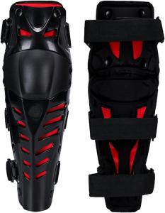 Мотоциклетные наколенники, защита голени для мотокросса, мотоциклетные наколенники, защитная экипировка для гонок, регулируемые наколенники для мотоцикла, 1 пара HGTRH, Red
