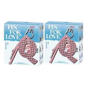Лабубу Pop Mart The Monsters Labubu Pin for Love Letter Pendant Sealed Case (N-Z) (2 Blind Boxes)