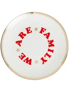 Набор из шести тарелок we are family, 17 см, Bitossi Home, белый