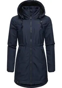 Зимняя куртка Ragwear "Dakkota" с капюшоном, непромокаемая зимняя парка на флисовой подкладке Тедди, цвет морской волны