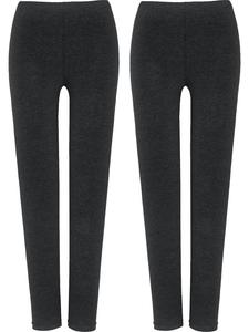 Леггинсы из одинарного джерси, упаковка из 2 пар, антрацитового цвета с крапинками Erwin Müller