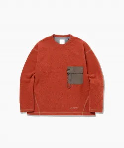 шерстяной свитер с круглым вырезом