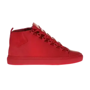 Кроссовки Balenciaga Arena High 'Red Suede', красный