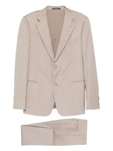 Костюм с однобортным пиджаком Emporio Armani, нейтральный