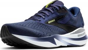 Мужские беговые кроссовки Brooks Adrenaline GTS 24 с поддержкой, черный/зеленый/ярко-зеленый