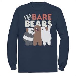 Мужская футболка с длинными рукавами Cartoon Network We Bare Bears и групповым портретом Licensed Character