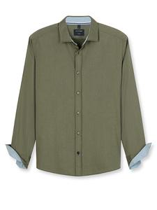 OLYMP Повседневная рубашка - стандартный крой - зеленого цвета