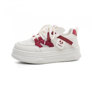 Женские красные низкие кроссовки HUANQIU устойчивые к истиранию