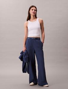 Брюки Calvin Klein SPORT WIDE LEG TRACK PANT, Dark Blue