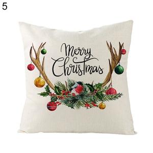 Мультяшный олень венок с принтом дома Пледы Наволочка Чехлы для подушек Рождественские украшения-5 # Stuttg