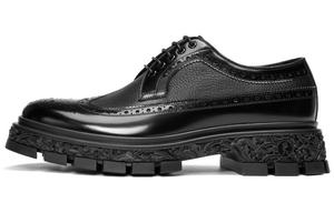 Roberta Di Camerino Туфли мужские из коровьей кожи с ажурной отделкой, черные