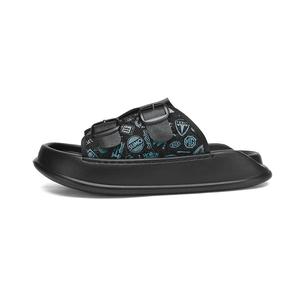 Shiozawa Слипоны мужские быстросохнущие с прострочкой черно-зеленые, цвет Black Green