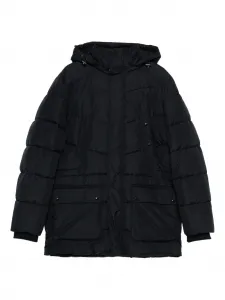 Стеганая куртка Leitan с капюшоном Geox, синий