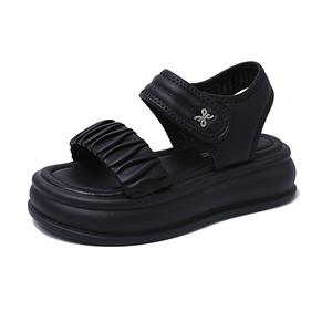 Сандалии с одним ремешком женские NANJIREN, Black