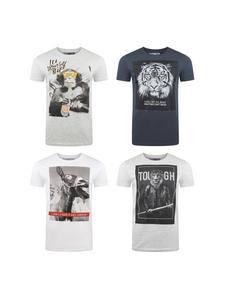 Футболка RIVCharly, упаковка из 4 штук, разноцветная riverso