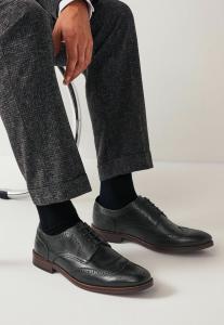 Деловые туфли на шнуровке CONTRAST Next, цвет black