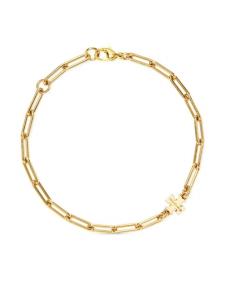 Позолоченный браслет Good Luck Tory Burch, золотой