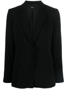 Theory однобортный блейзер Staple, черный
