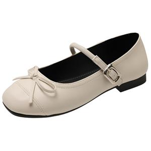 WUJI Туфли Мэри Джейн на массивном каблуке женские шампань, цвет Champagne