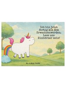 Mr. & Mrs. Panda Головоломка «Единорог, пукающий» с надписью, выполненной белым цветом