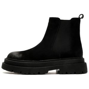 Cachiotti Мужские кожаные челси с утеплением черные, цвет Black Padded