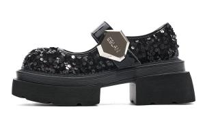 Лоферы женские черный Eblan