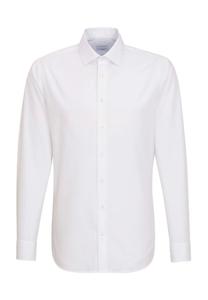 Деловая рубашка Smart Essentials, индивидуальный крой, длинный рукав, воротник «Кент», мужская Seidensticker, белый