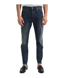 Темно-Коричневые джинсы зауженного кроя Dondup, синий