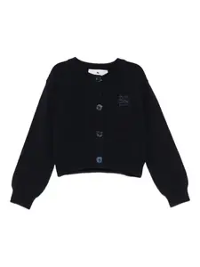 Кардиган с вышивкой Etro Kids, синий
