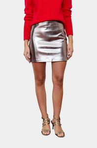 Юбка Sedum Metallic в оловянном цвете DELUC, цвет pewter