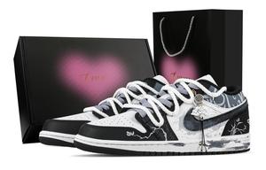 Jordan Air 1 Orchid Pattern, Heart Box низкие винтажные баскетбольные кроссовки unisex черные синие