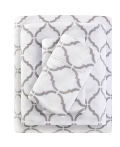 Комплект постельного белья из микрофлиса, 3 предмета, размер Twin Madison Park, цвет grey geo